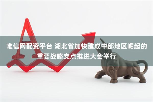 唯信网配资平台 湖北省加快建成中部地区崛起的重要战略支点推进大会举行